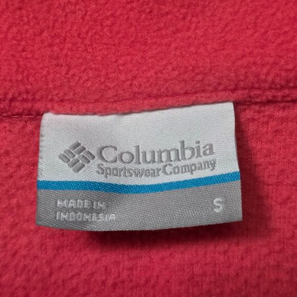 Columbia Full Zip Fleece Jacket Women’s Small Pink Fleece - Picture 5 of 8